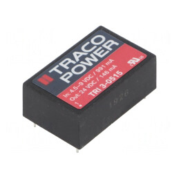 Convertor DC/DC 3,5W 4,5-9V la 24VDC 146mA TRI 3-0515 | Electronic-mag.ro | Componente Electronice