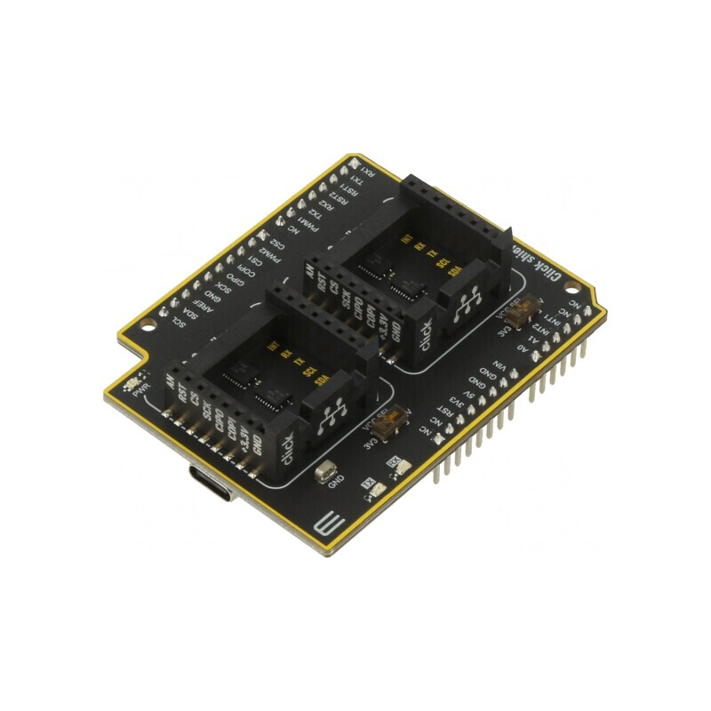 Click Shield pentru Arduino UNO - Multiadaptor mikroBUS x2, USB C | Electronic-mag.ro | Componente Electronice