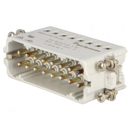 Conector HDC tată 16 pini 16A 250V | Electronic-mag.ro | Componente Electronice