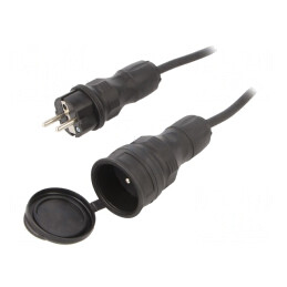 Prelungitor alimentare 20m negru 16A | Electronic-mag.ro | Componente Electronice