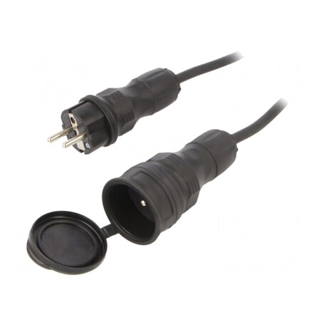 Prelungitor alimentare 20m negru 16A | Electronic-mag.ro | Componente Electronice