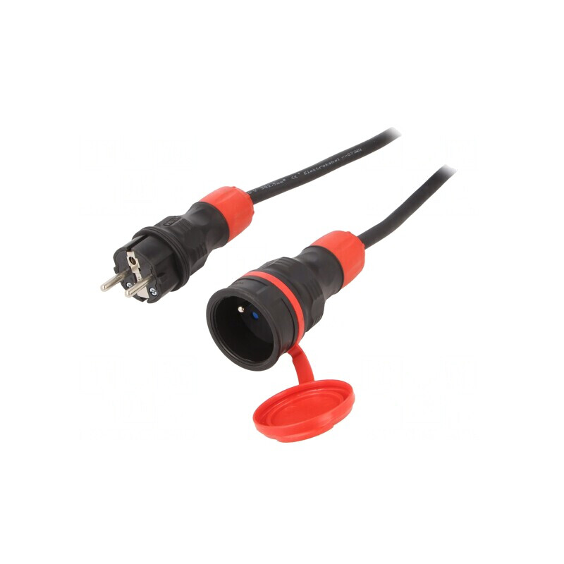 Prelungitor Alimentare 20m Negru 16A | Electronic-mag.ro | Componente Electronice