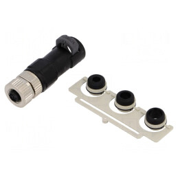 Mufă M12 5-PIN Mamă pe Cablu IP67 | Electronic-mag.ro | Componente Electronice