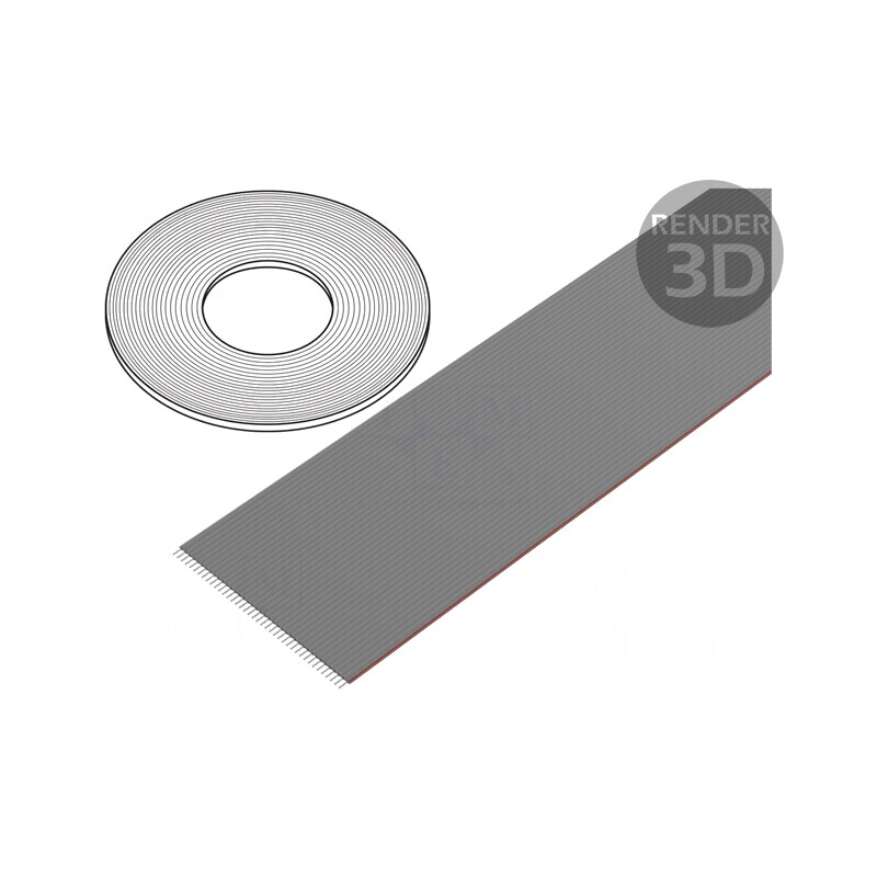 Cablu bandă 1,27mm Cu 40x28AWG neecranat PVC | Electronic-mag.ro | Componente Electronice