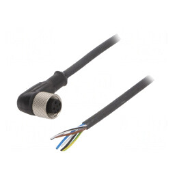 Cablu Conectare M12 5 PIN-uri 5m 24VAC 4A IP67 | Electronic-mag.ro | Componente Electronice