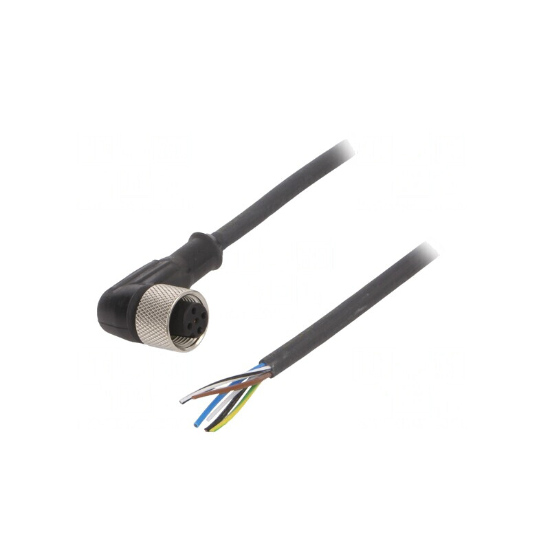 Cablu Conectare M12 5 PIN-uri 5m 24VAC 4A IP67 | Electronic-mag.ro | Componente Electronice