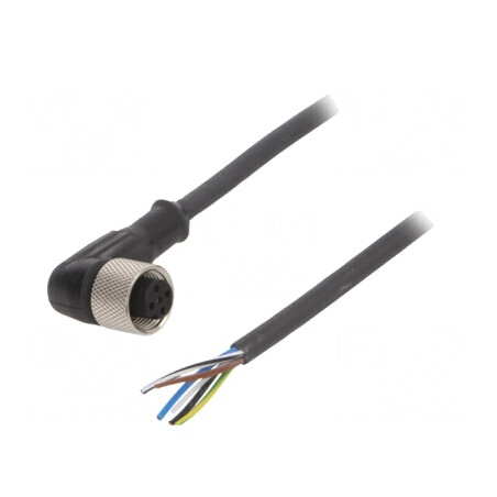 Cablu Conectare M12 5 PIN-uri 5m 24VAC 4A IP67 | Electronic-mag.ro | Componente Electronice