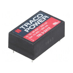 Convertor DC/DC 3,5W 18-36V la 12V 290mA TRI 3-2412 | Electronic-mag.ro | Componente Electronice