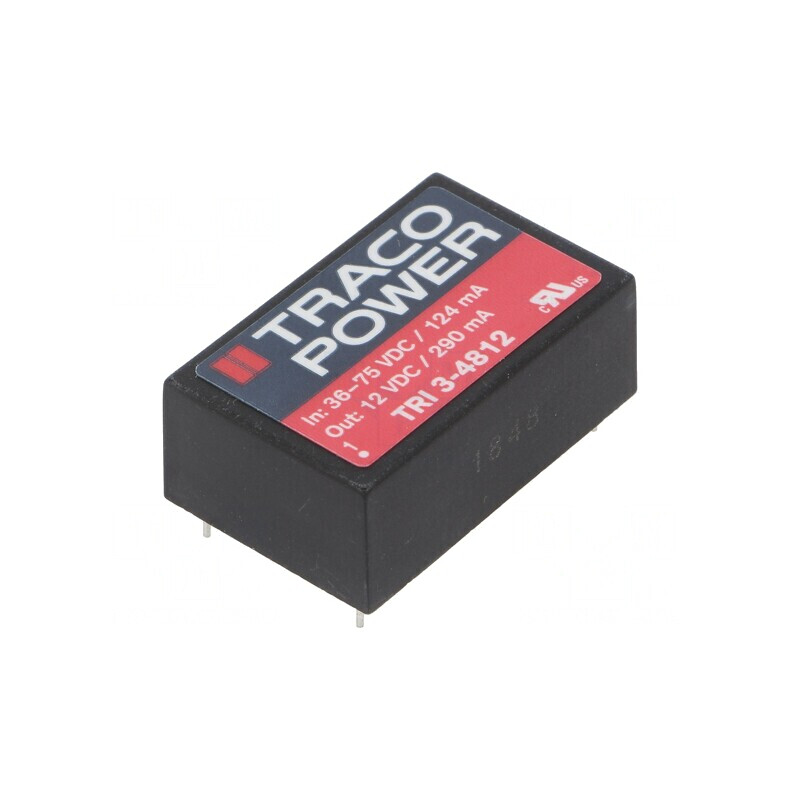 Convertor DC/DC 3.5W 36-75V la 12V 290mA | Electronic-mag.ro | Componente Electronice