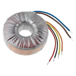 Transformator: toroidal | 160VA | 230VAC | 55V | 55V | 1,455A | 1,455A | 55159-P1S2