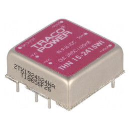 Convertor DC/DC 15W 9-36V la 24V 625mA THN 15-2415WI | Electronic-mag.ro | Componente Electronice