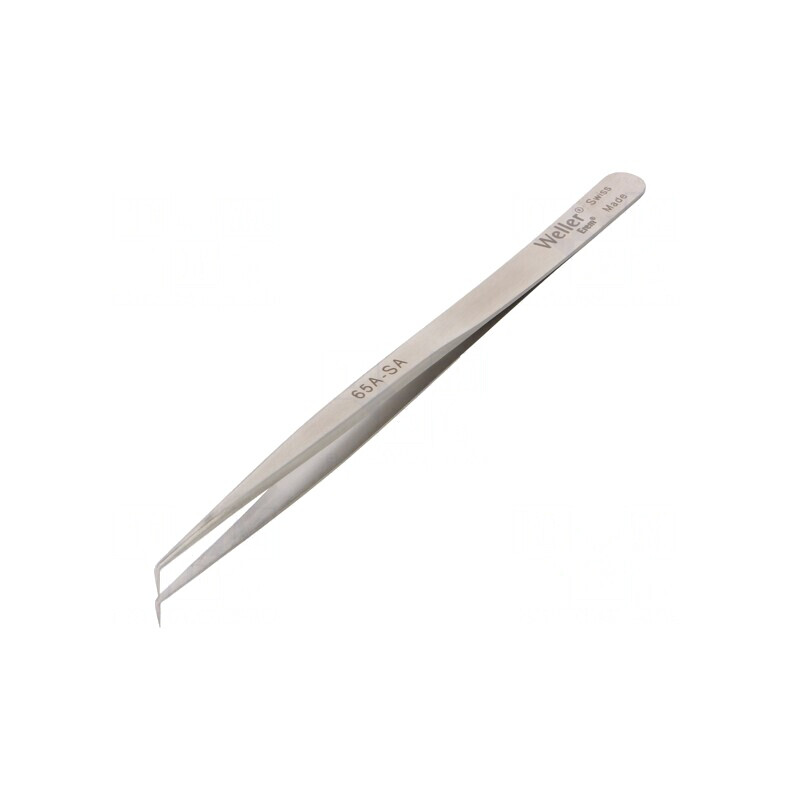 Pensetă de Precizie 140mm Vârf Îngust Curbat 65ASA | Electronic-mag.ro | Componente Electronice