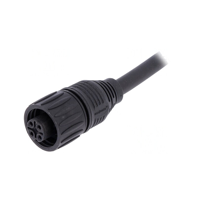 Conector circular 4 PIN mamă cabluri ECOMATE | Electronic-mag.ro | Componente Electronice