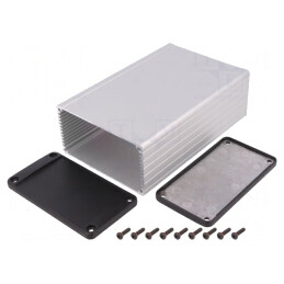 Carcasă Ecranare Aluminiu Naturală 104x160x55mm | Electronic-mag.ro | Componente Electronice