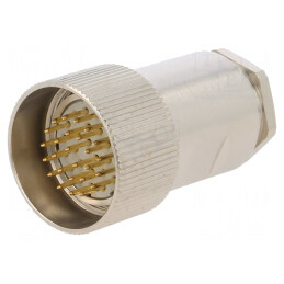 Conector M27 ZYLIN Mufă Tată Lipire Pe Cablu 26 PIN 6,5-16mm | Electronic-mag.ro | Componente Electronice