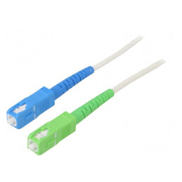 Patch Cord Fibră OS2 SC/APC SC/UPC 30m Alb | Electronic-mag.ro | Componente Electronice
