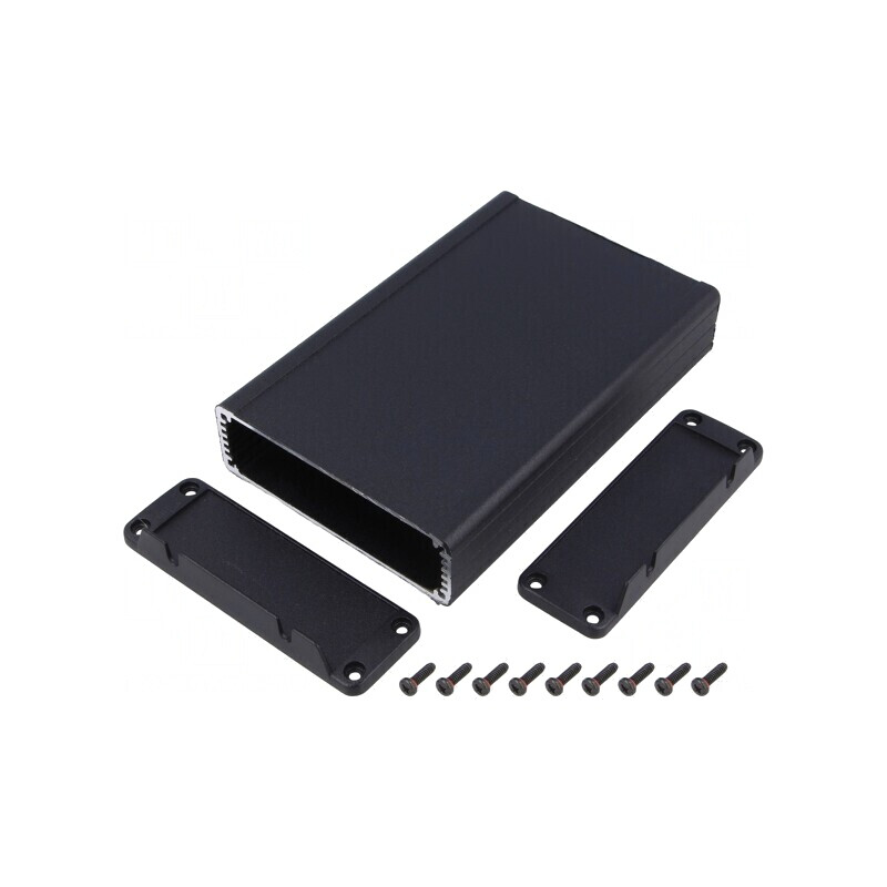 Carcasă Aluminiu Neagră IP54 104x160x32mm | Electronic-mag.ro | Componente Electronice Carcasă Aluminiu Neagră IP54 104x160x32mm | Electronic-mag.ro | Componente Electronice
