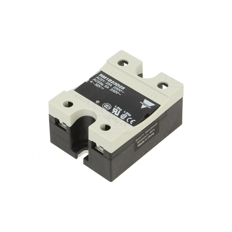 Releu Semiconductor 25A 1-Fazat 3-32VDC 42-265VAC | Electronic-mag.ro | Componente Electronice