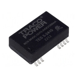 Convertor DC/DC 5W 18-36V la 3.3V 1.2A SMD TES 5-2410 | Electronic-mag.ro | Componente Electronice