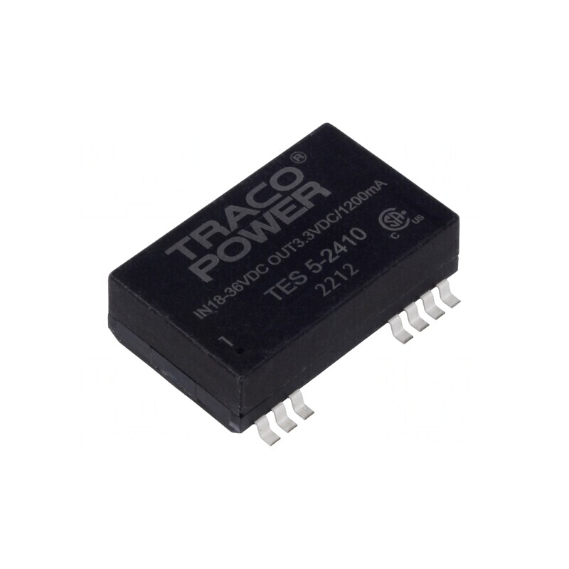 Convertor DC/DC 5W 18-36V la 3.3V 1.2A SMD TES 5-2410 | Electronic-mag.ro | Componente Electronice