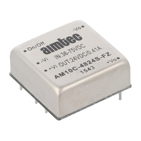 Convertor DC/DC 10W 36-75V la 24V 0.41A | Electronic-mag.ro | Componente Electronice