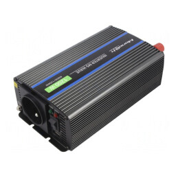 Convertor DC/AC 600W 12V-230V 106x210x55mm 90%