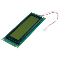 Afişaj LCD grafic 240x64 galben-verde | Electronic-mag.ro | Componente Electronice