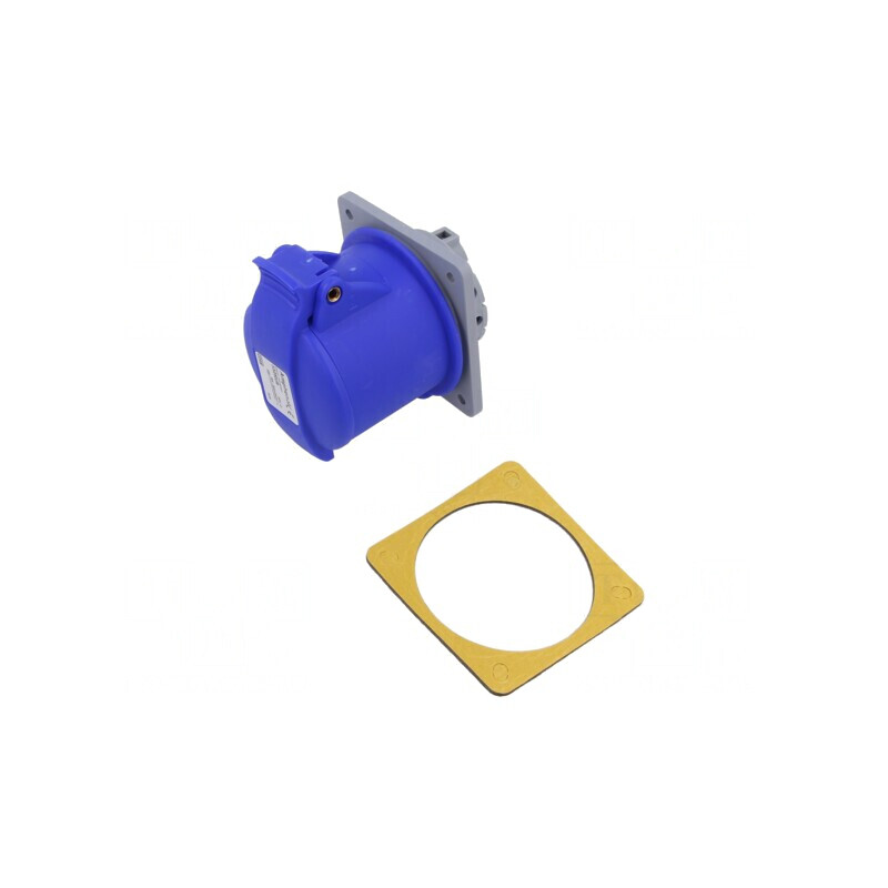 Conector Alimentare AC Trifazat Soclu Mamă Drept IP44 32A | Electronic-mag.ro | Componente Electronice