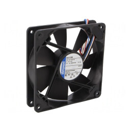 Ventilator axial DC 12V 119x119x25mm 168m3/h 43dBA cu bilă | Electronic-mag.ro | Componente Electronice