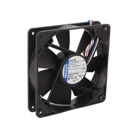 Ventilator axial DC 12V 119x119x25mm 168m3/h 43dBA cu bilă | Electronic-mag.ro | Componente Electronice