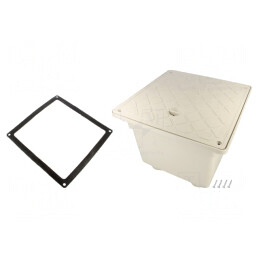 Enclosure Ground Drain IP55 283x283x235mm | Electronic-mag.ro | Componente Electronice