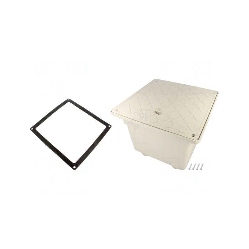 Enclosure Ground Drain IP55 283x283x235mm | Electronic-mag.ro | Componente Electronice