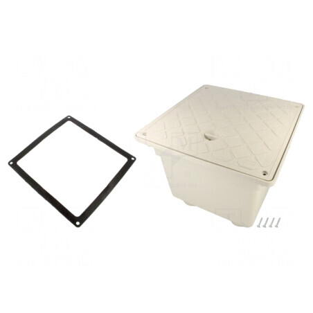 Enclosure Ground Drain IP55 283x283x235mm | Electronic-mag.ro | Componente Electronice