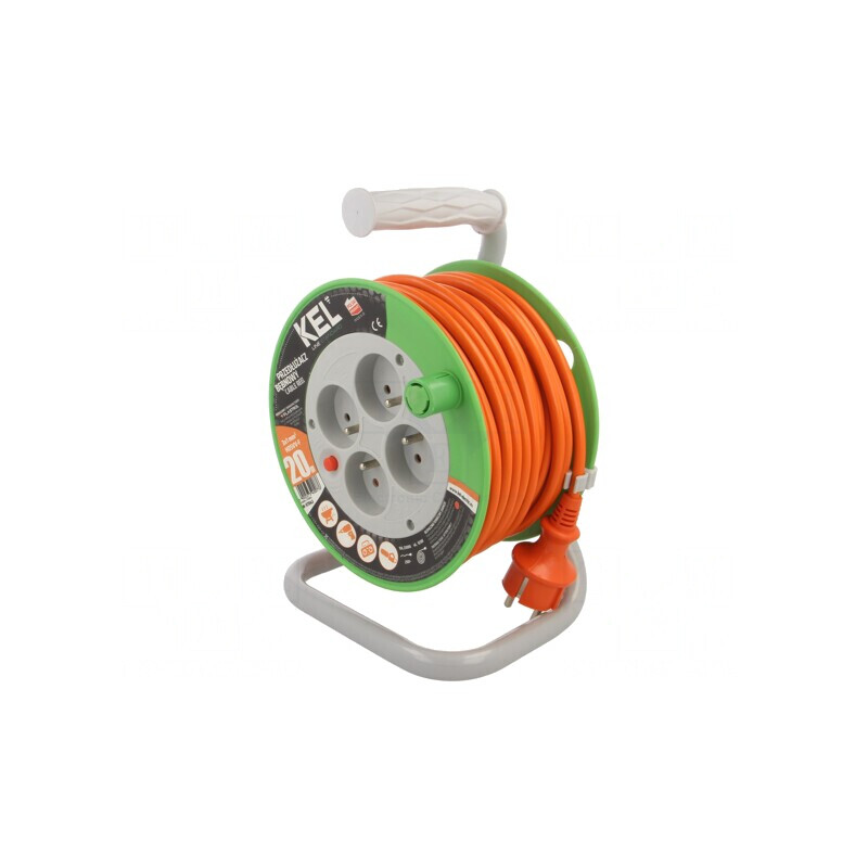 Prelungitor Bobinat 4 Prize Portocaliu 3x1mm2 | Electronic-mag.ro | Componente Electronice