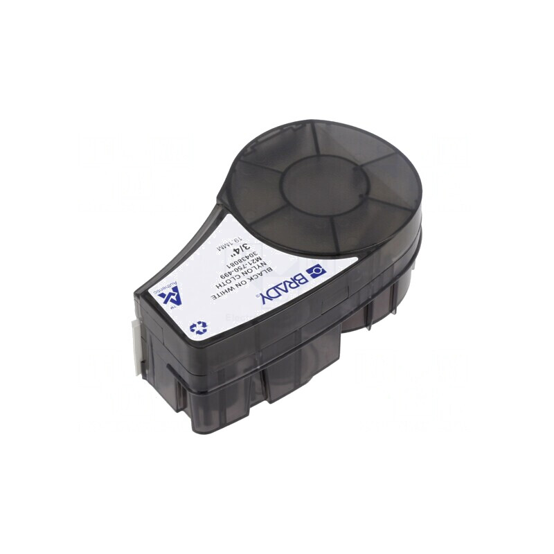 Bandă Autoadezivă Albă 19,1mm x 4,9m cu Caracter Negru | Electronic-mag.ro | Componente Electronice