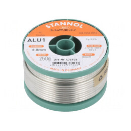 Sârmă de Lipit fără Plumb 2mm 250g | Electronic-mag.ro | Componente Electronice
