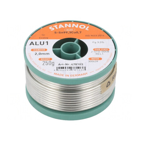 Sârmă de Lipit fără Plumb 2mm 250g | Electronic-mag.ro | Componente Electronice