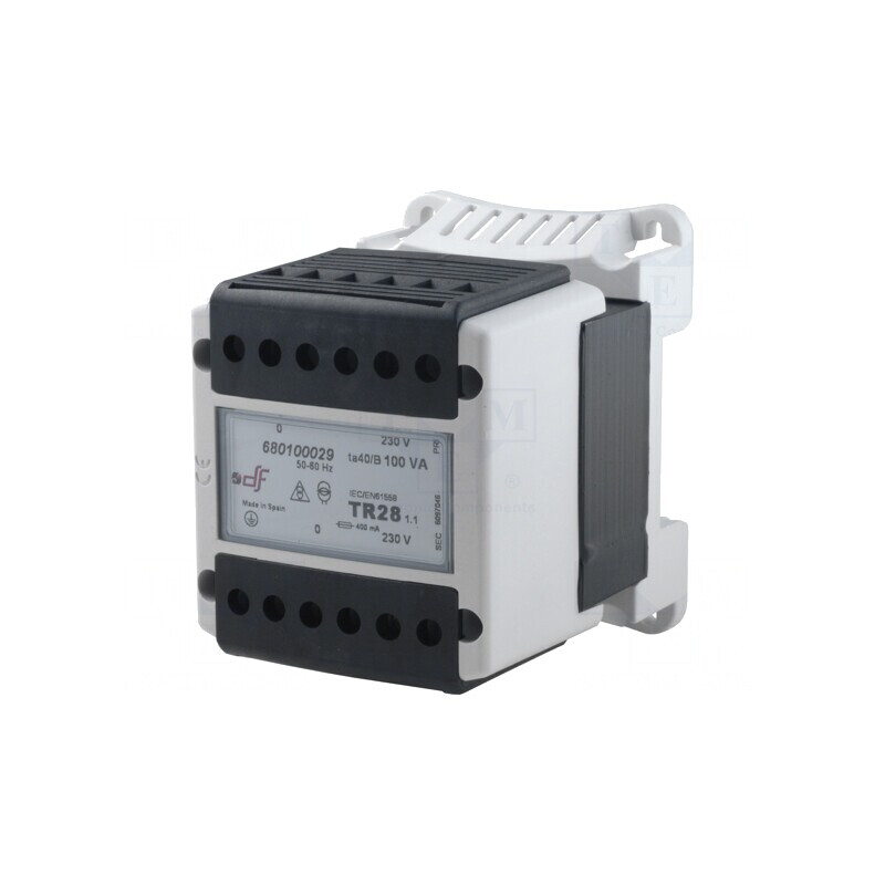 Transformator 100VA 230VAC pentru Șină DIN | Electronic-mag.ro | Componente Electronice
