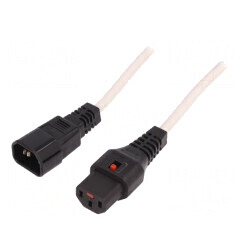 Cablu Alimentare IEC C13-C14 cu Blocare 3m | Electronic-mag.ro | Componente Electronice