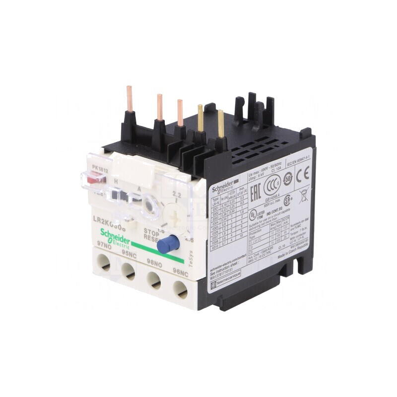 Releu termic TeSys K NO NC LR2K0308 | Electronic-mag.ro | Componente Electronice