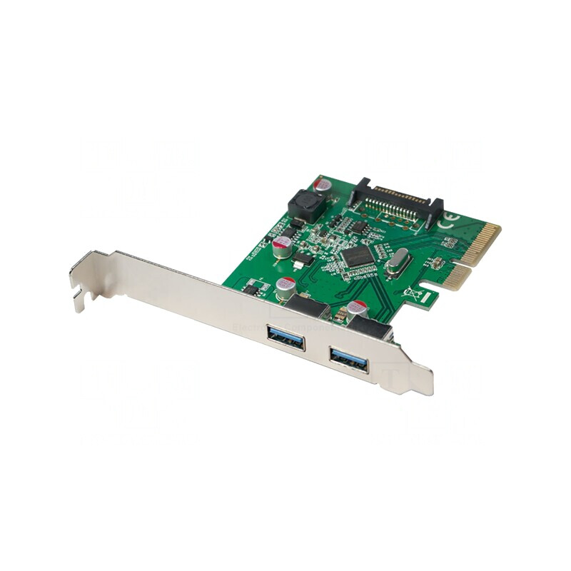 PCIe USB 3.0 Card cu 2 Porturi USB A | Electronic-mag.ro | Componente Electronice