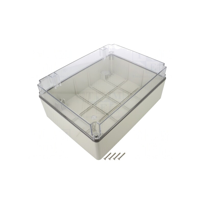 Carcasă Universală Gri IP56 SCABOX 228x308x128mm | Electronic-mag.ro | Componente Electronice