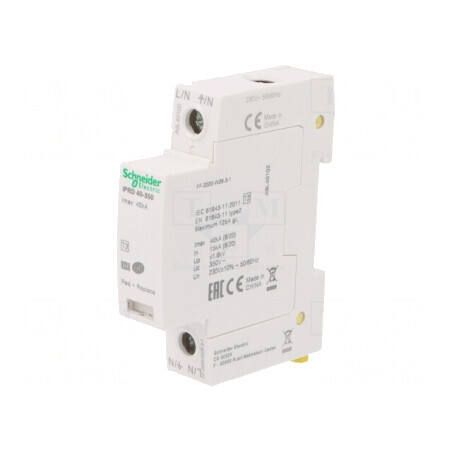 Limitator de Supratensiuni Tip 2 Poli 1 pentru Șină DIN IP20 | Electronic-mag.ro | Componente Electronice