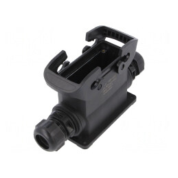 Carcasă pentru conectori HDC Han-Eco B 16B drept | Electronic-mag.ro | Componente Electronice