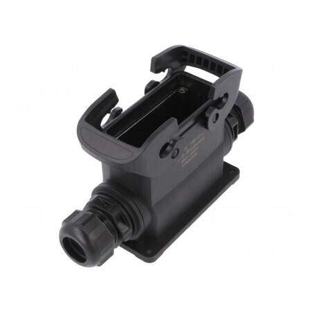 Carcasă pentru conectori HDC Han-Eco B 16B drept | Electronic-mag.ro | Componente Electronice