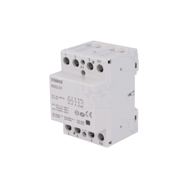 Contactor 4-poli 63A 24V NC NO x3 | Electronic-mag.ro | Componente Electronice