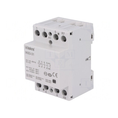 Contactor 4-poli 63A 24V NC NO x3 | Electronic-mag.ro | Componente Electronice