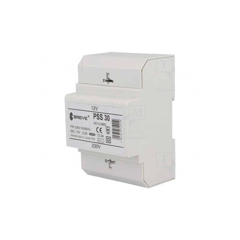 Transformator de Alimentare 30VA 230V AC la 12V DC cu Cleme | Electronic-mag.ro | Componente Electronice Transformator de Alimentare 30VA 230V AC la 12V DC cu Cleme | Electronic-mag.ro | Componente Electronice