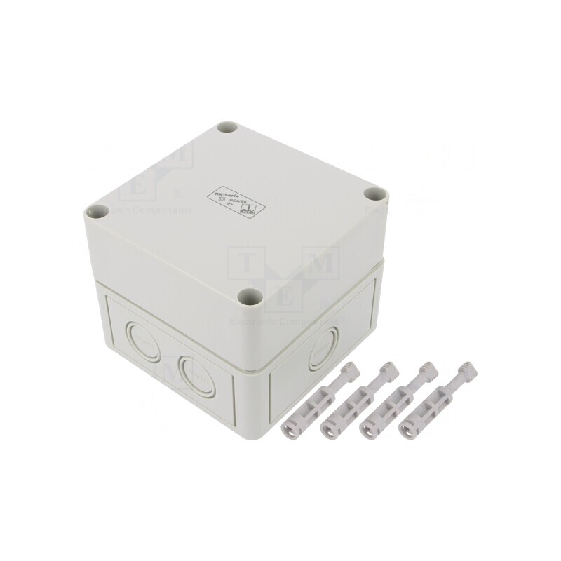 Carcasă Cutie de Conexiuni Polistiren 110x110x90mm | Electronic-mag.ro | Componente Electronice