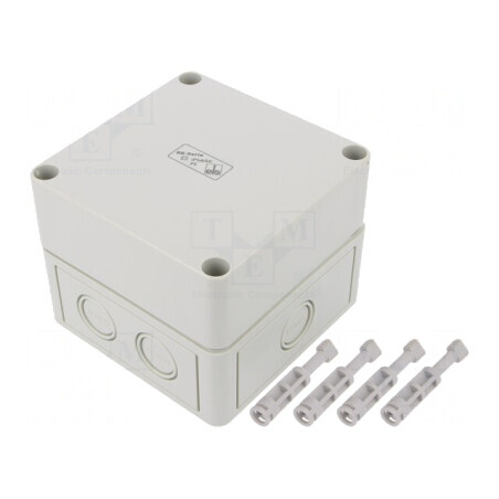 Carcasă Cutie de Conexiuni Polistiren 110x110x90mm | Electronic-mag.ro | Componente Electronice